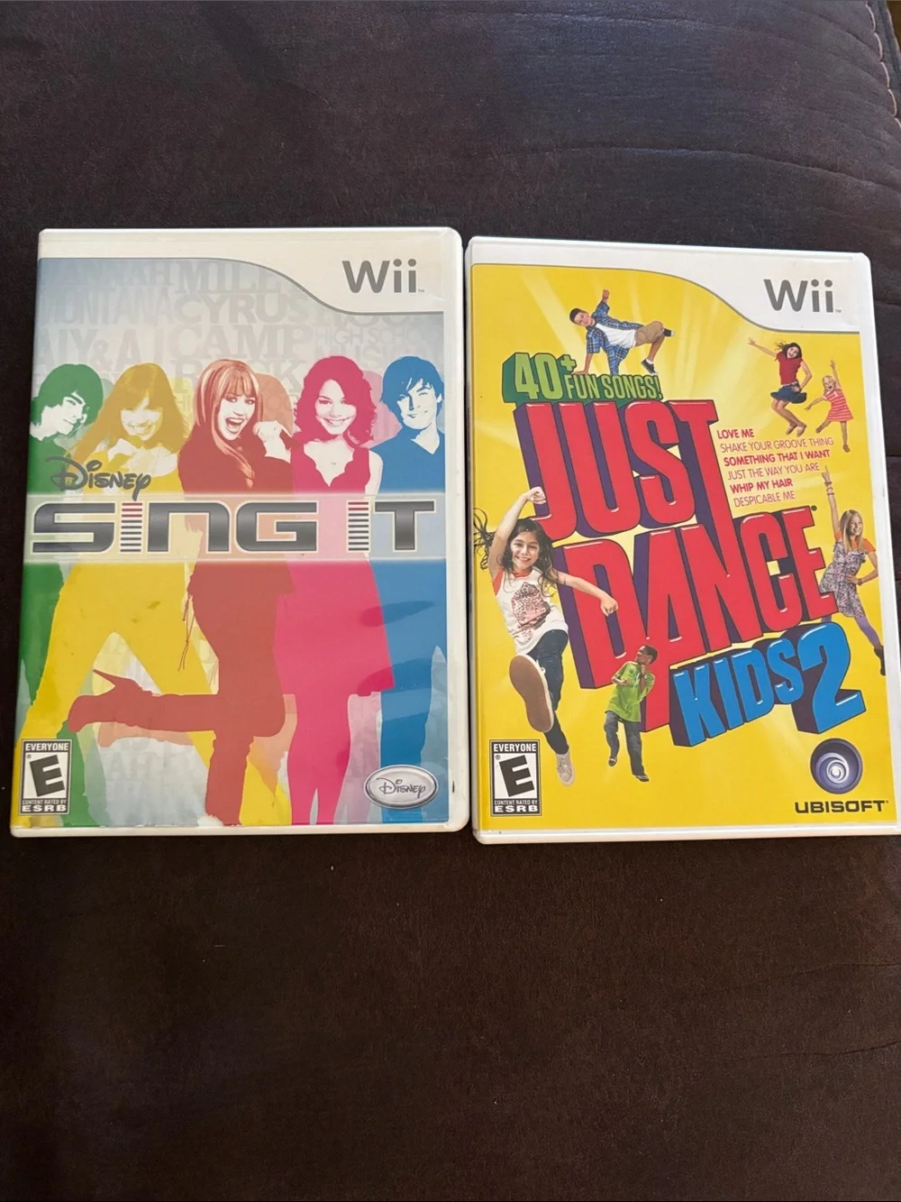 Disney Sing It & Just Dance Kids 2 Wii Game Bundle